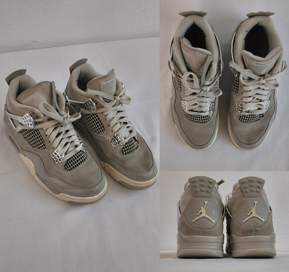 Nike Air Jordan 4 Retro Frozen Moments Women's 6.5 Gray Used No Box #W5594